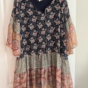 Umgee Women’s Navy Floral Dress Size L